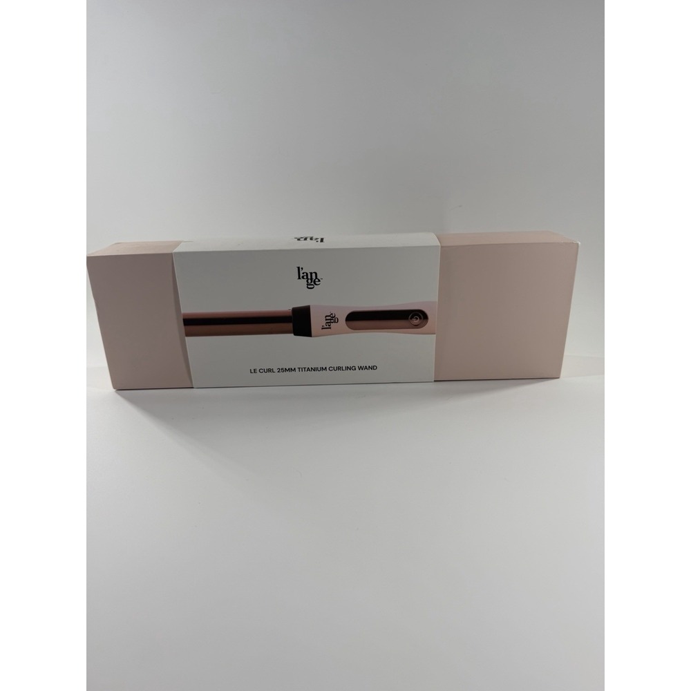 L'ange Le Curl 25mm Titanium Curling Wand Pink Boxed Tested Working‎